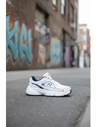 White-Navy Blue Women's Sneaker - 2