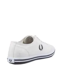 Men's Fred Perry Kingston Twill Trainers in White - 2