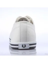 Men's Fred Perry Kingston Twill Trainers in White - 5