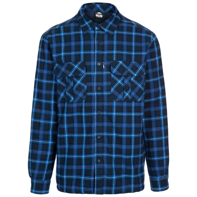 Trespass Mens Rapeseed Check Shirt - Dark Blue