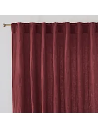 Onega Concealed Tab Top Curtain in Washed Linen - 1