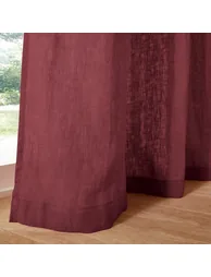 Onega Concealed Tab Top Curtain in Washed Linen - 2