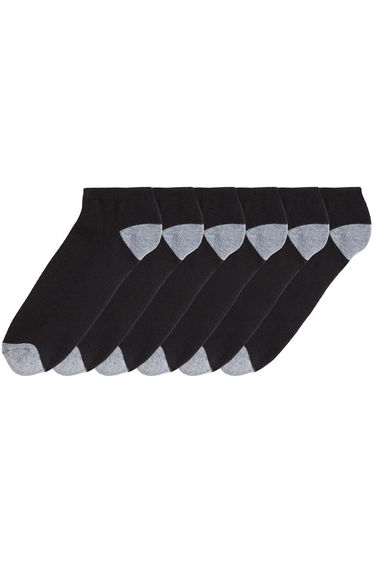 Pack of 6 Pairs of Trainer Socks in Cotton Mix