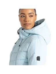 Dare 2b Womens Blindside Hooded Waterproof Thermal Ski Jacket - Quiet Blue - 3