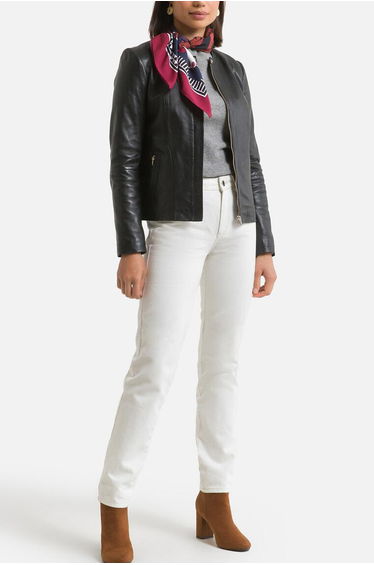 Short Nappa Leather Jacket