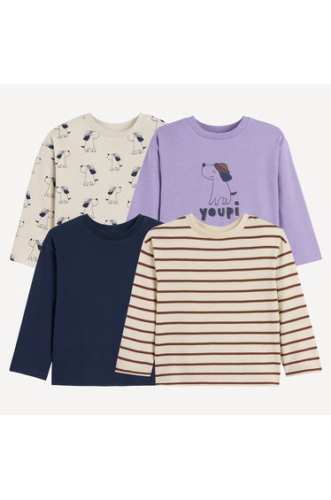 Pack of 4 Long Sleeve T-Shirts