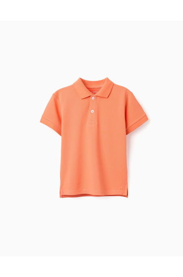 Ss Shirt Pique, Dark Orange