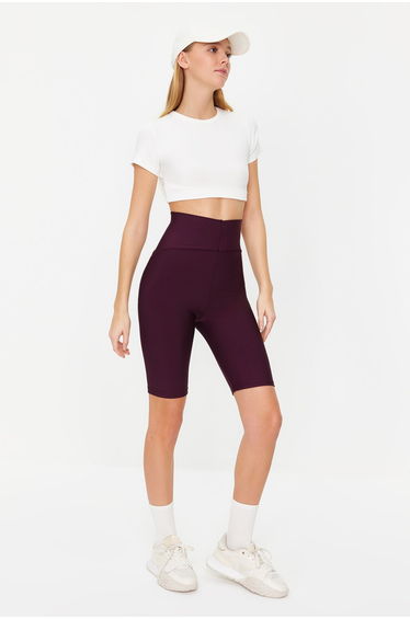 Plum Smooth Sports Biker Tights product thumbnail 2