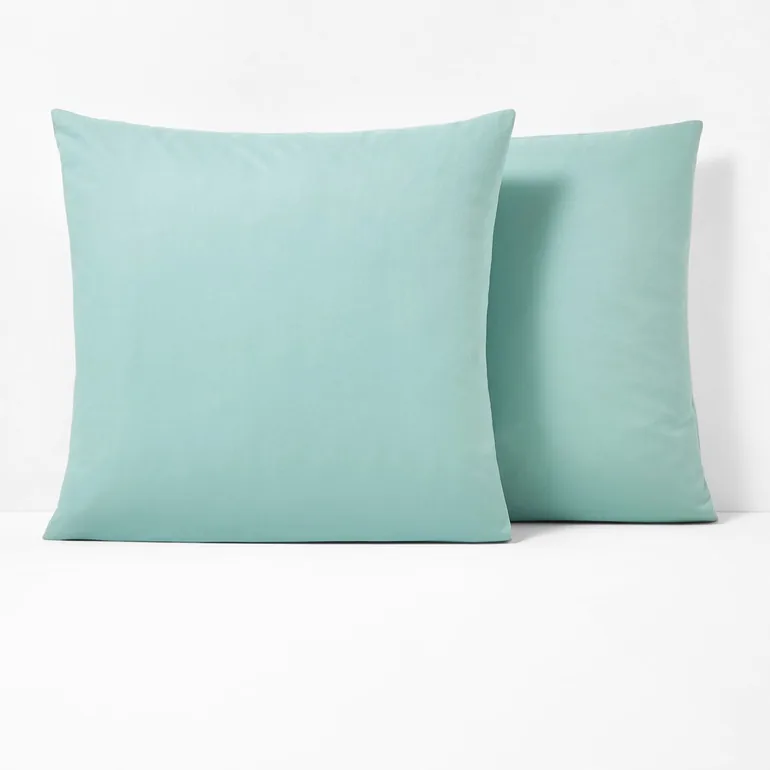 غطاء وسادة بولي قطن سادة - 1