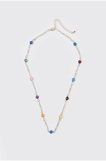 Gem Necklace - silver