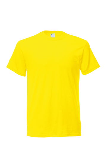 Mens Short Sleeve Casual T-Shirt - Bright Yellow