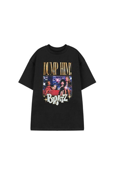 Bratz Womens/Ladies Dump Him T-Shirt - Black