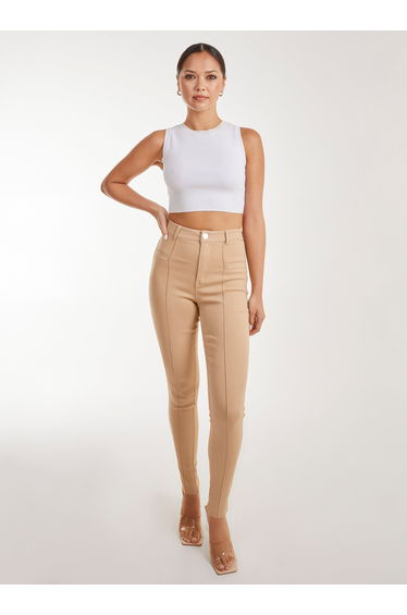 Slim Fit Seam Detail Trousers