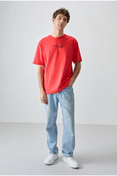 TOMMY Oversized Cotton Printed T-Shirt