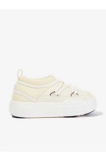 Moon Boot Girls JR Park Icon Trainers Ivory