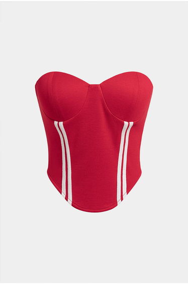Striped Bustier Tube Top