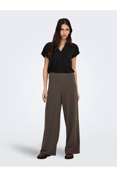 V-Neck Blouse with Short Sleeves
