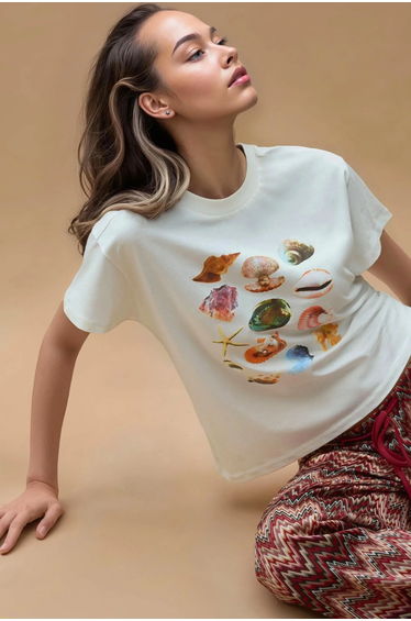 Printed Regular Fit Crew Neck 100% Cotton T-shirt