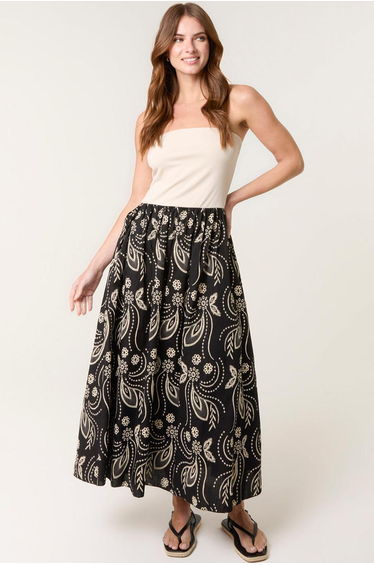 Embroidered Bandeau 2 In 1 Dress