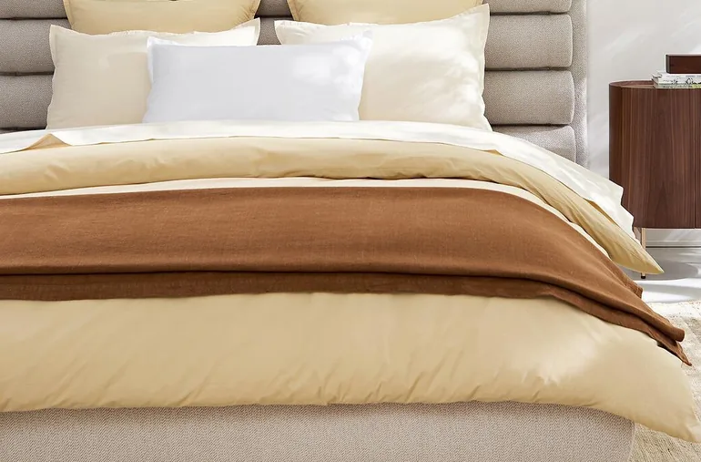 شرشف سرير قطن بحواف مطاطية بإرتفاع 30سم