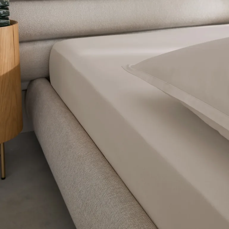 شرشف سرير قطن بحواف مطاطية بإرتفاع 30سم - 2