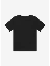 Boys Logo Print T-Shirt in Black - 2