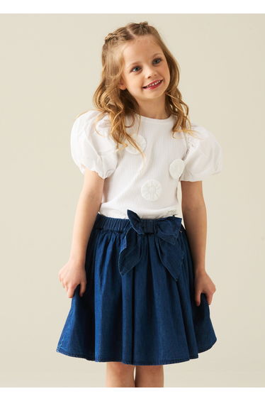 Agatha Rib Puff Sleeve Tee