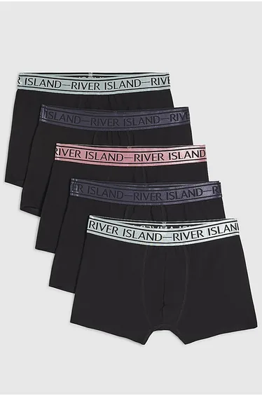 Black Pack Of 5 Trunks