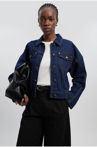 Denim Cropped Jacket