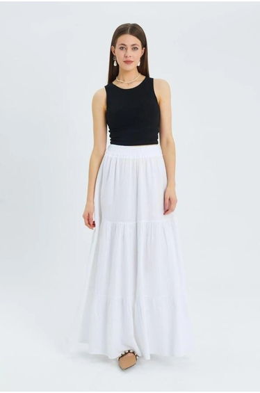 Mixray Maxi Cotton Skirt