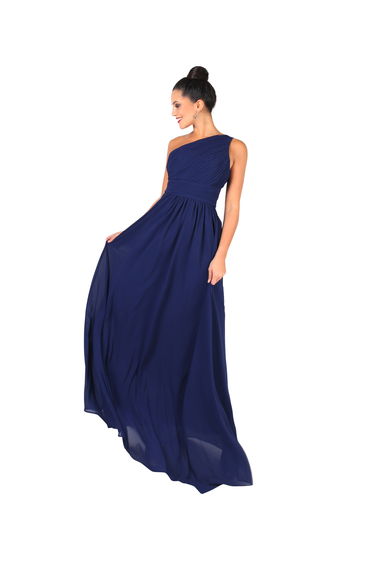 One Shoulder Evening Maxi Dress