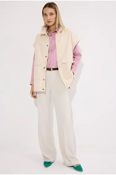 DENIM VEST WITH POCKETS