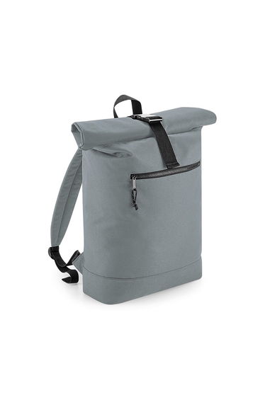 BagBase Unisex Recycled Roll-Top Backpack - Pure Grey