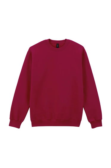 Gildan Unisex Adult Hammer Maxweight Crew Neck Sweatshirt - Cherry Red