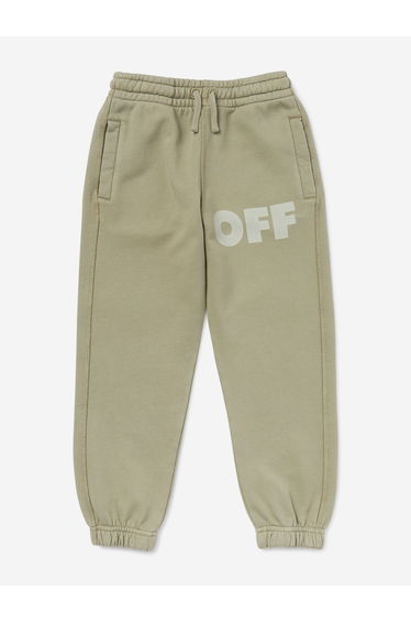 Boys Garment Dyed Joggers in Green