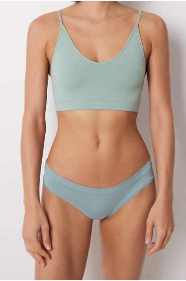 Classic green cotton panties