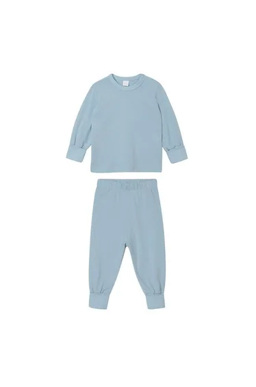 Babybugz Baby Long Pyjama Set - Dusty Blue