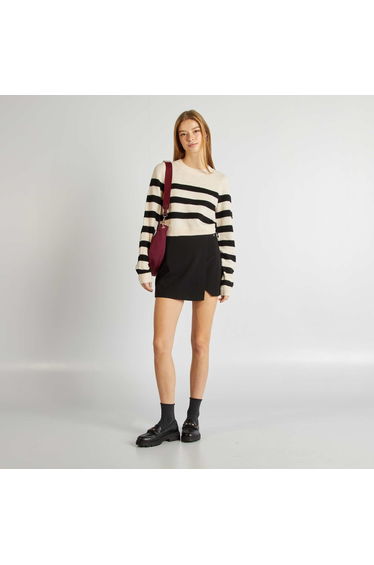 Short skort black