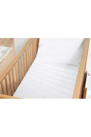 شرشف سرير أطفال قطن بحواف مطاطية إرتفاع 17سم