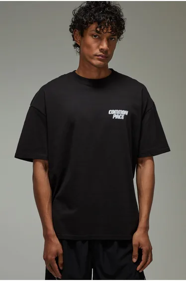 Common Pace Oversized T-Shirt - black
