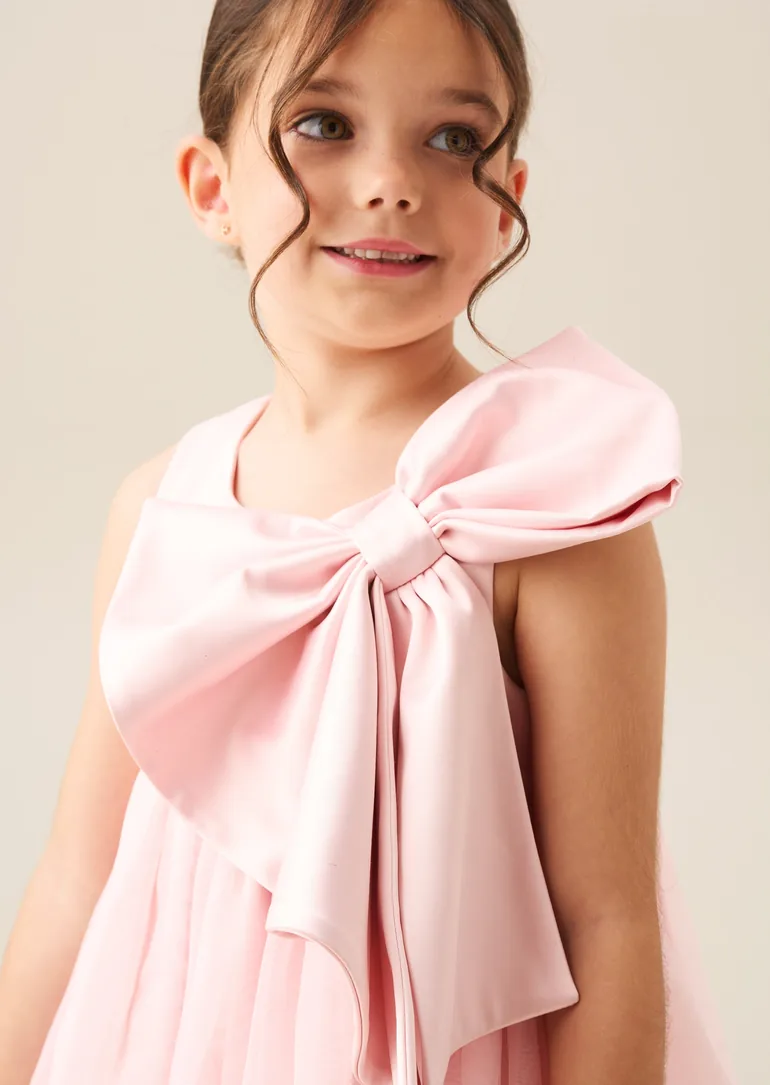 Paris Blush Bow Dress - 2