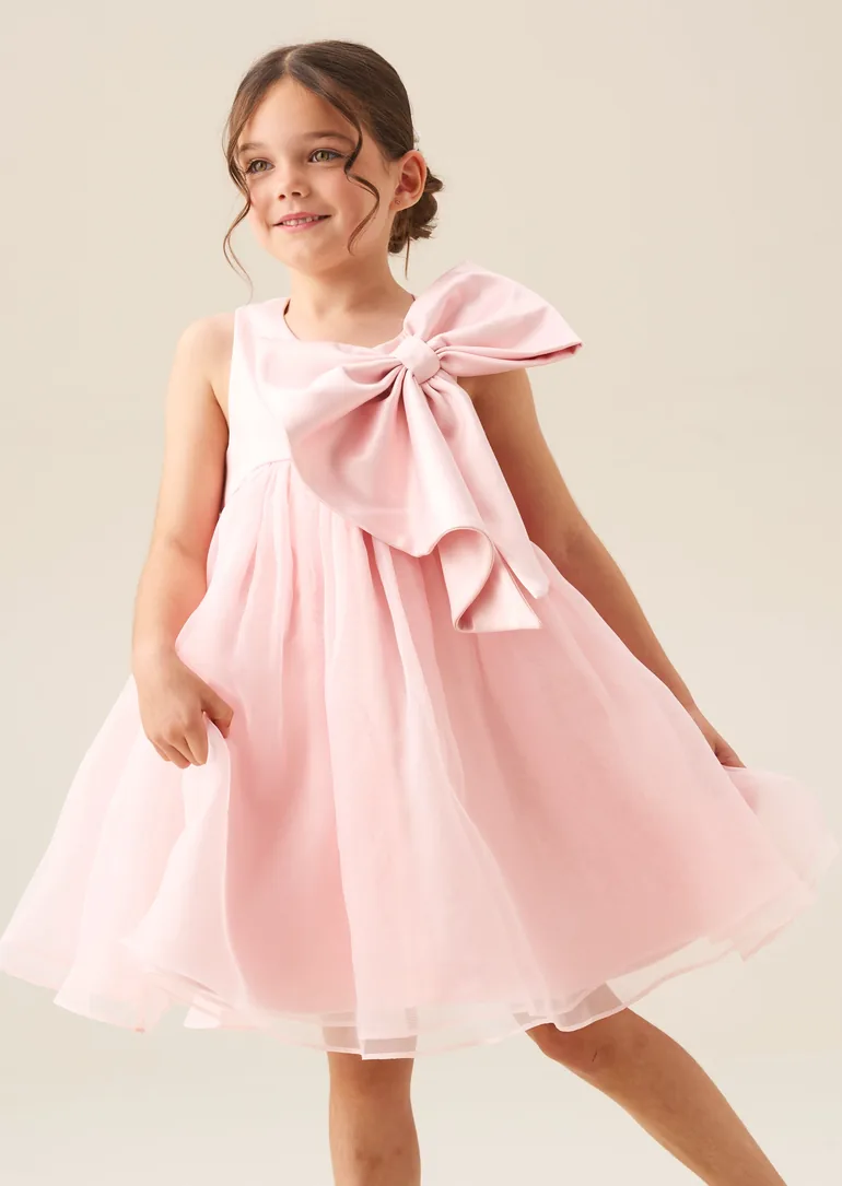 Paris Blush Bow Dress - 3