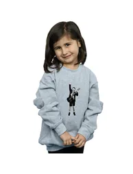 AC/DC Girls Angus Young Cut Out Sweatshirt - Sports Grey