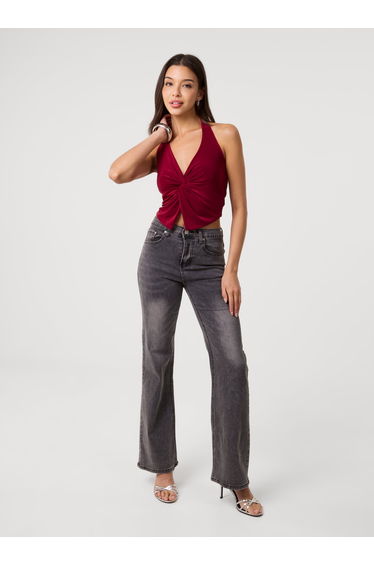 Knot Front Halter Top