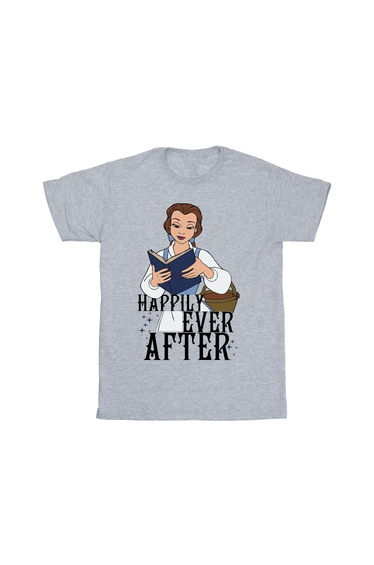 Beauty And The Beast Boys Happily Ever After Reading T-Shirt - Sport Grey
