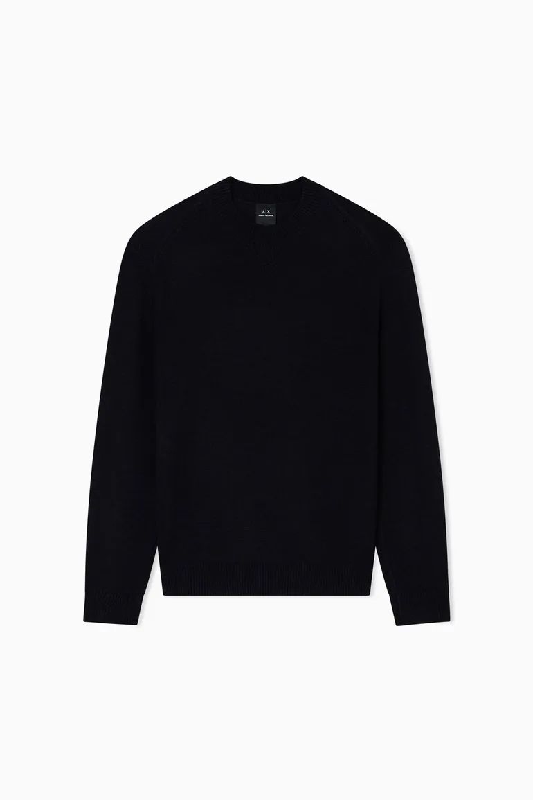 Crew Neck Knit Jumper Black - 3