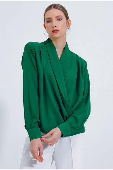 BDART Shawl Collar Loose Fit Blouse