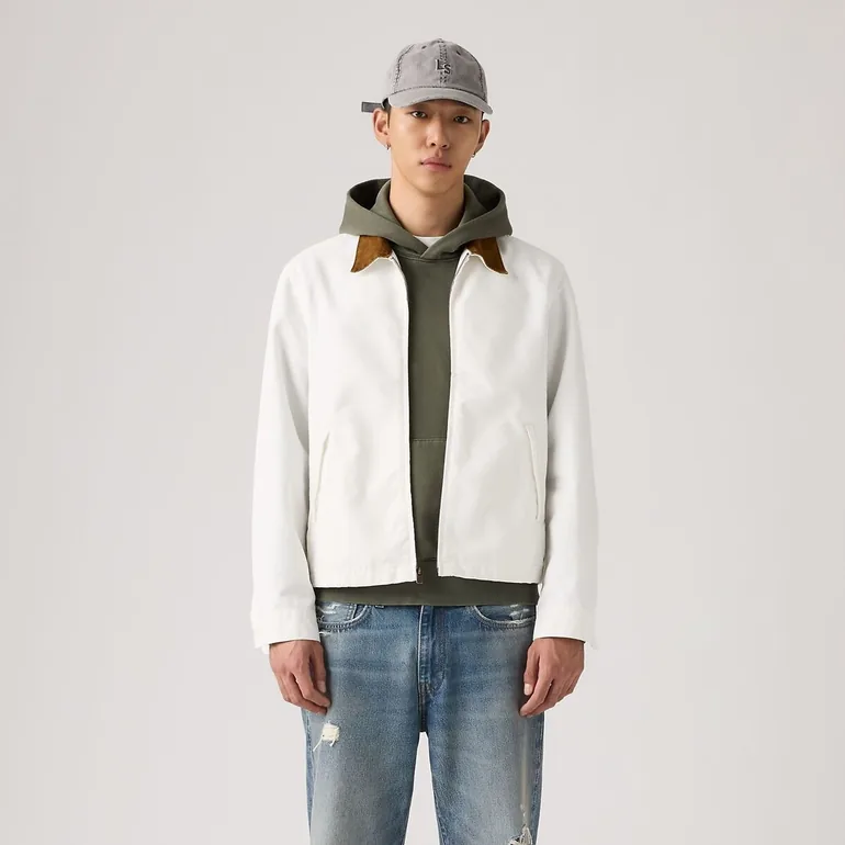 Castro Zip-Up Jacket with Contrasting Collar