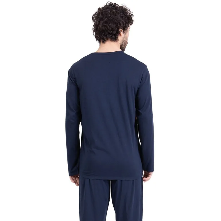 Cotton Pyjamas with Flap Collar - 1