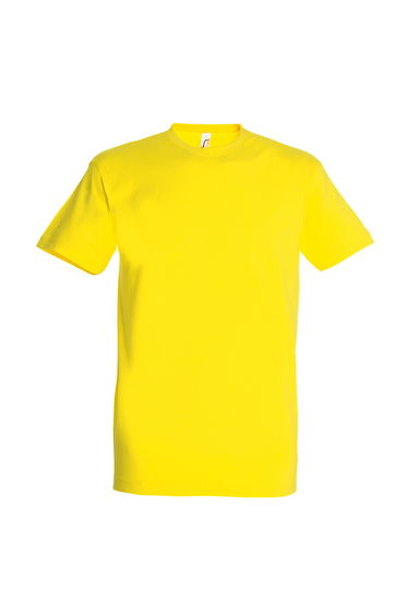 SOLS Mens Imperial Heavyweight Short Sleeve T-Shirt - Lemon